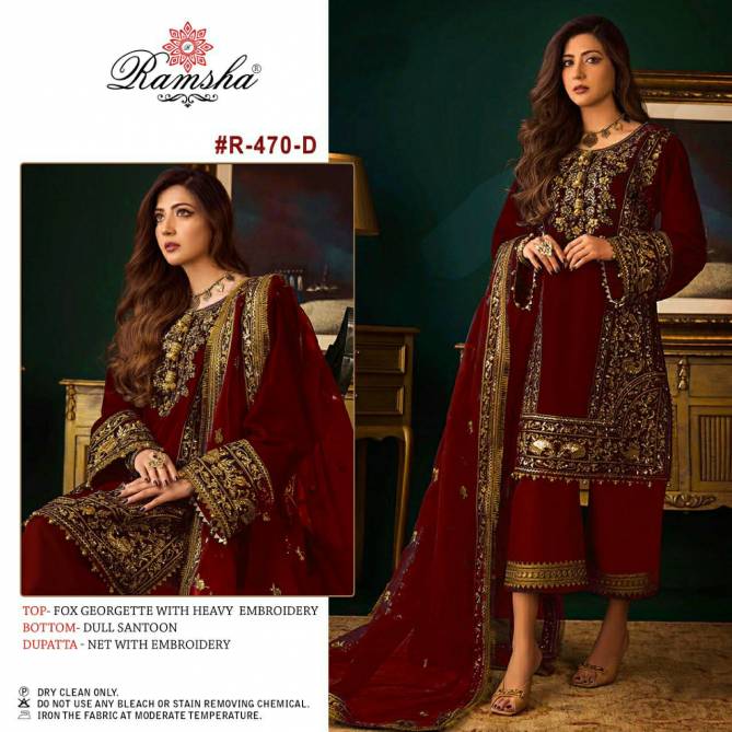 R 470 By Ramsha Nx Colors Pakistani Suits Catalog